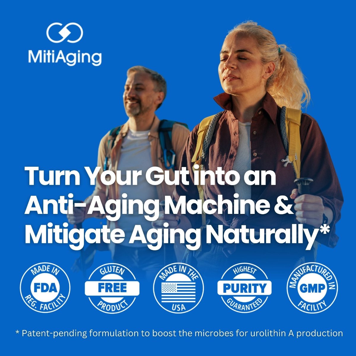 MitiAging Basic - Mitochondrial Restore & Revive + Gut Biome Restore Bundle - AntiAging 